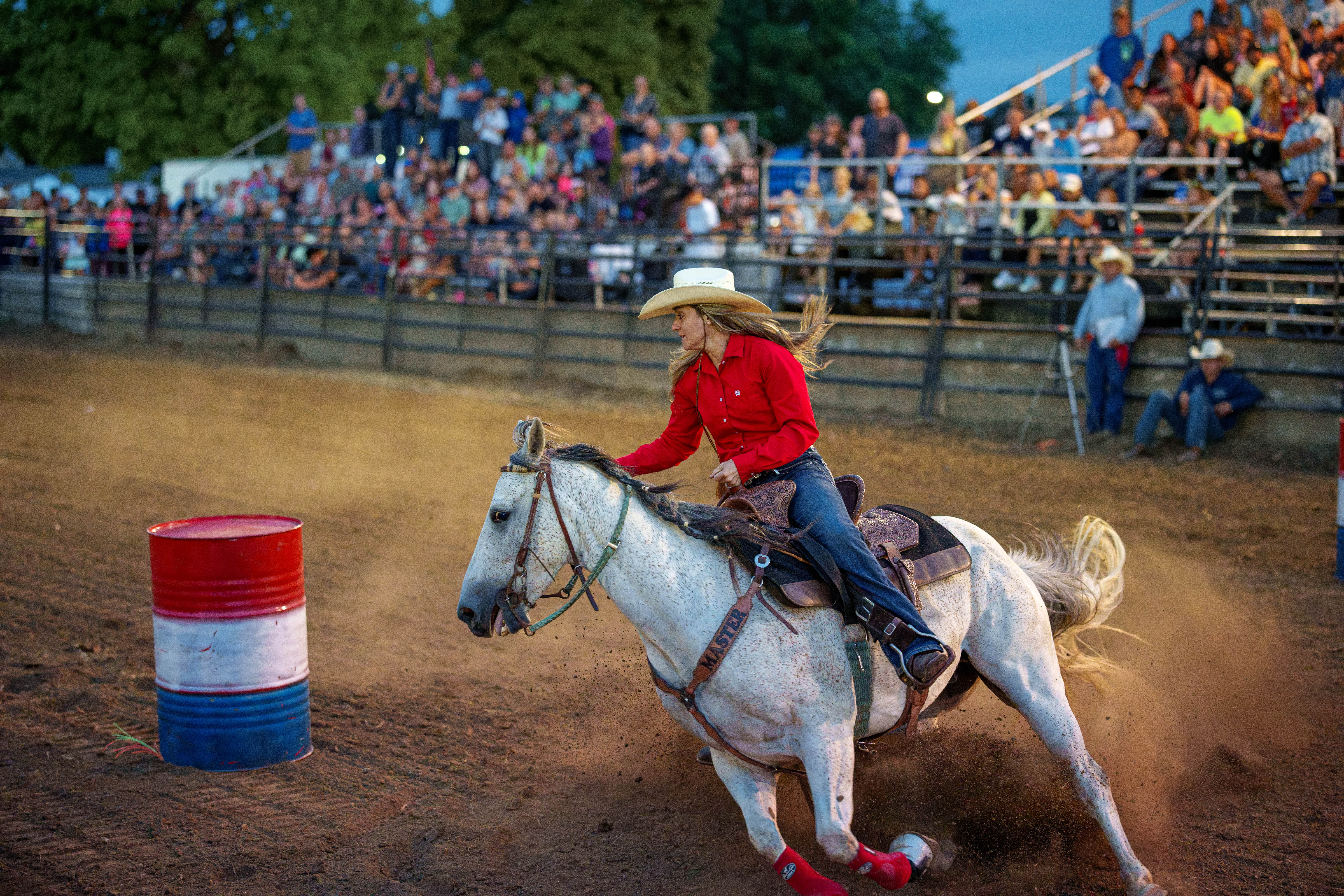 Bucking Bulls full rodeo at the Green County Fair in Monroe, Wisconsin on July 16th, 2025. Photography by Ross Harried for Second Crop Sports.