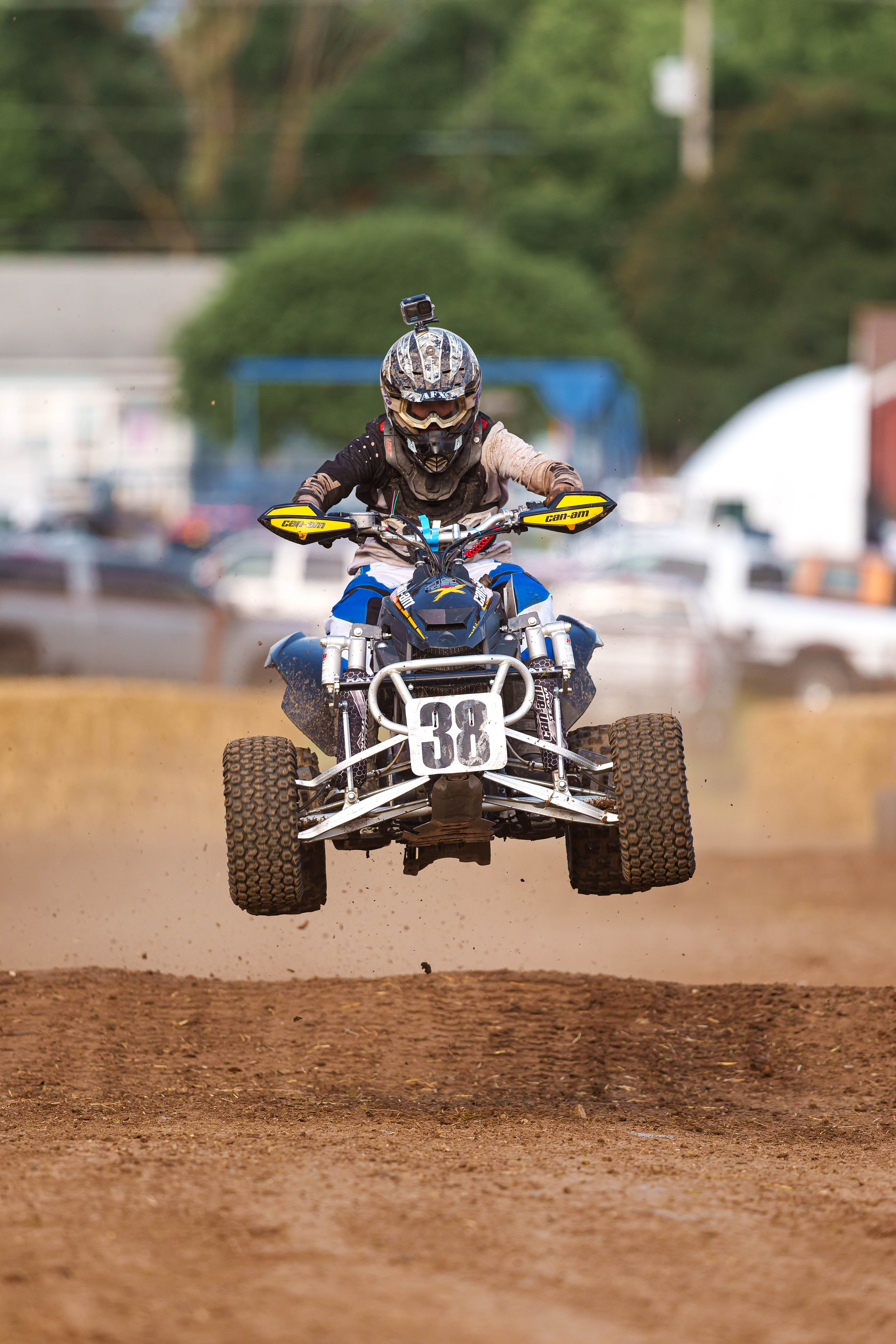 SWIRA dirt bike and atv races at the Green County Fair in Monroe, Wisconsin on July 17th, 2025. Photography by Ross Harried for Second Crop Sports.