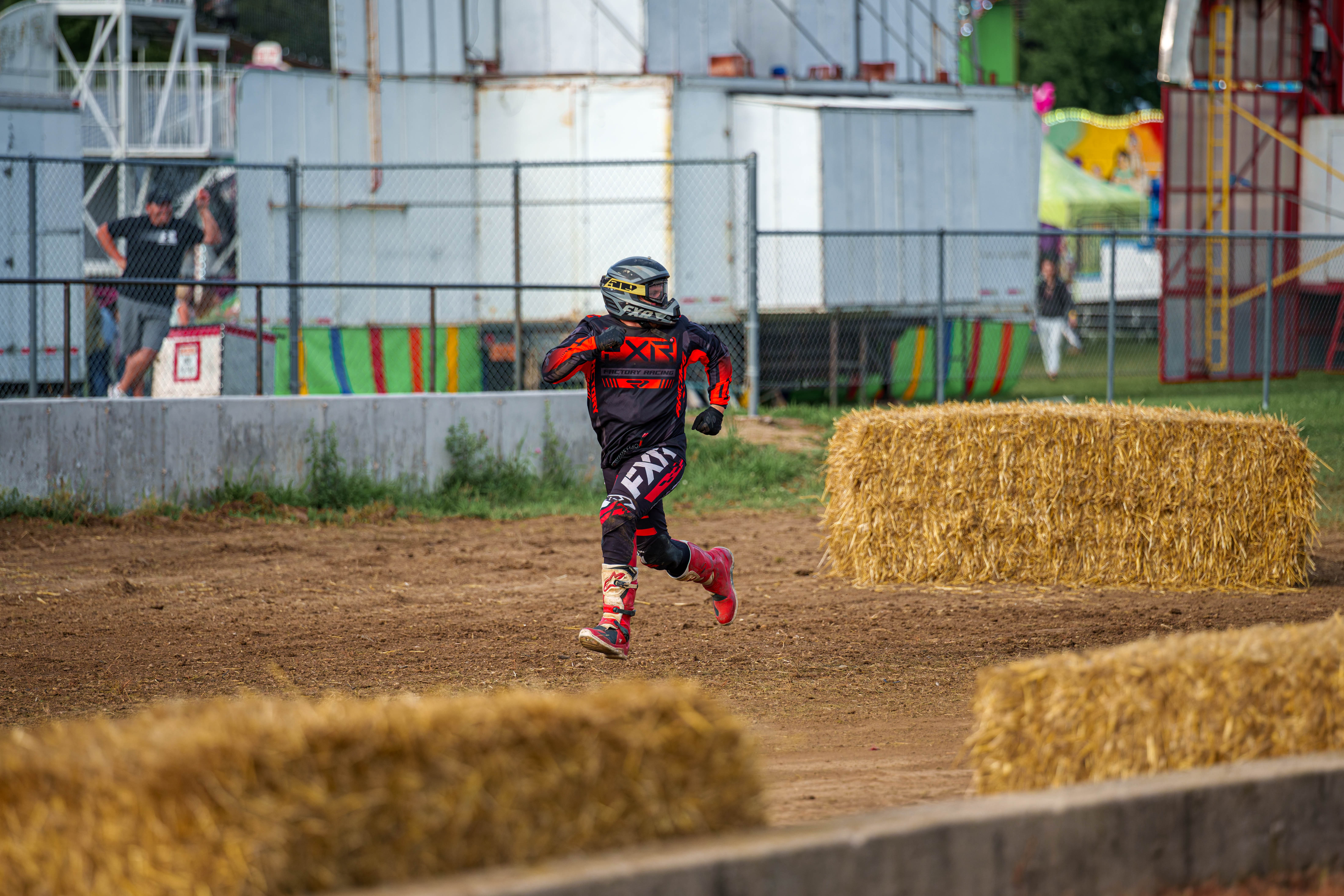 SWIRA dirt bike and atv races at the Green County Fair in Monroe, Wisconsin on July 17th, 2025. Photography by Ross Harried for Second Crop Sports.