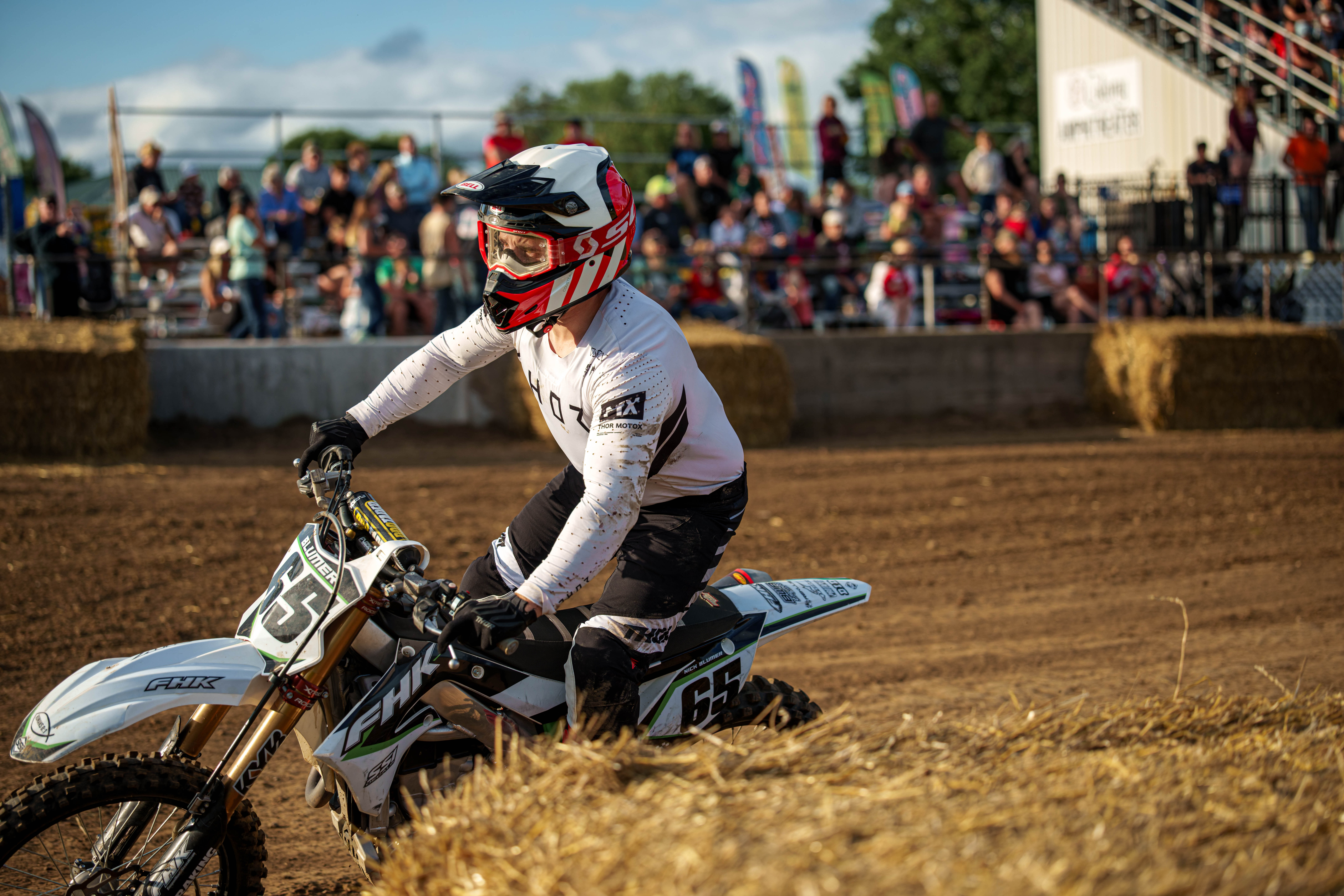 SWIRA dirt bike and atv races at the Green County Fair in Monroe, Wisconsin on July 17th, 2025. Photography by Ross Harried for Second Crop Sports.