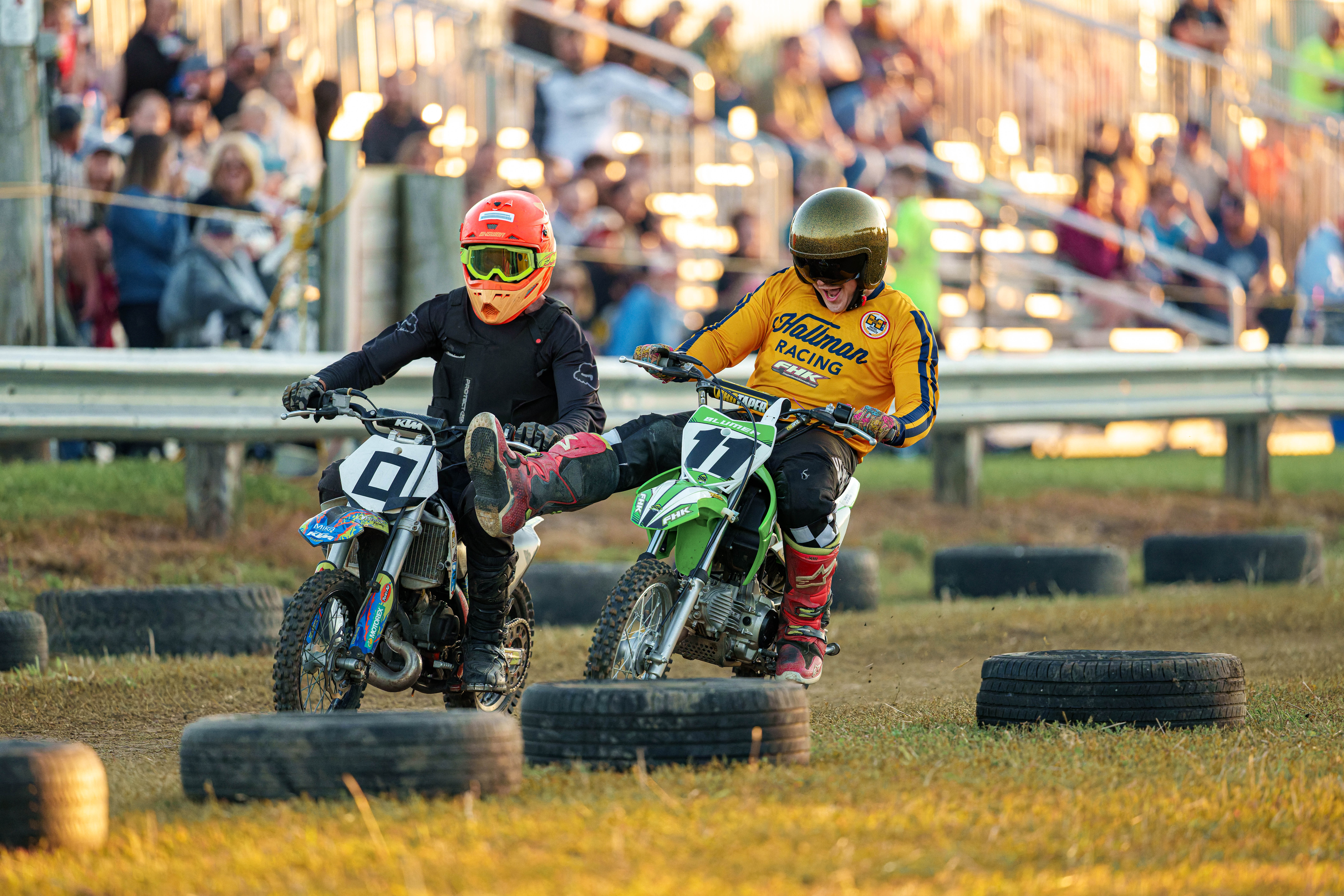 SWIRA dirt bike and atv races at the Green County Fair in Monroe, Wisconsin on July 17th, 2025. Photography by Ross Harried for Second Crop Sports.