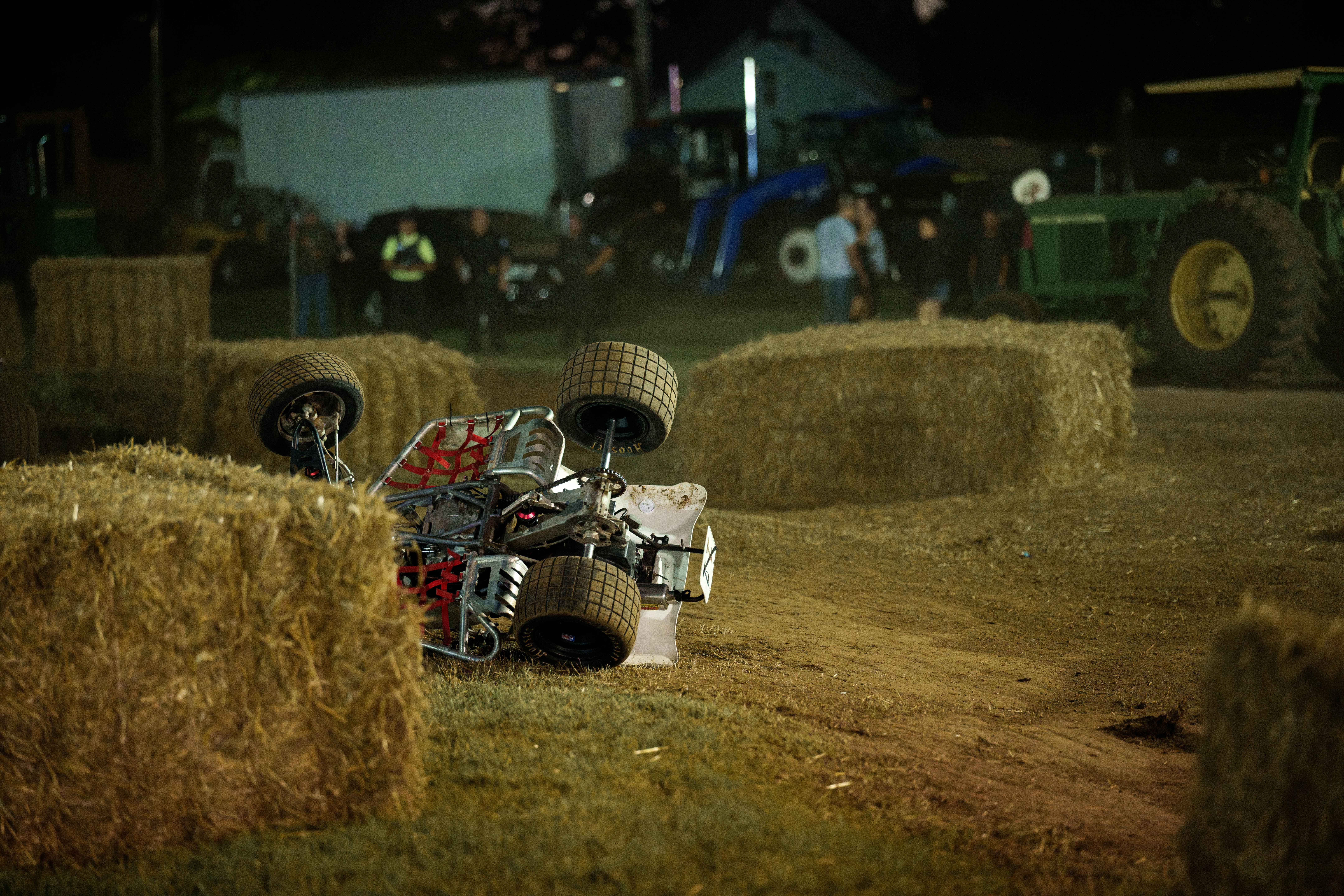 SWIRA dirt bike and atv races at the Green County Fair in Monroe, Wisconsin on July 17th, 2025. Photography by Ross Harried for Second Crop Sports.