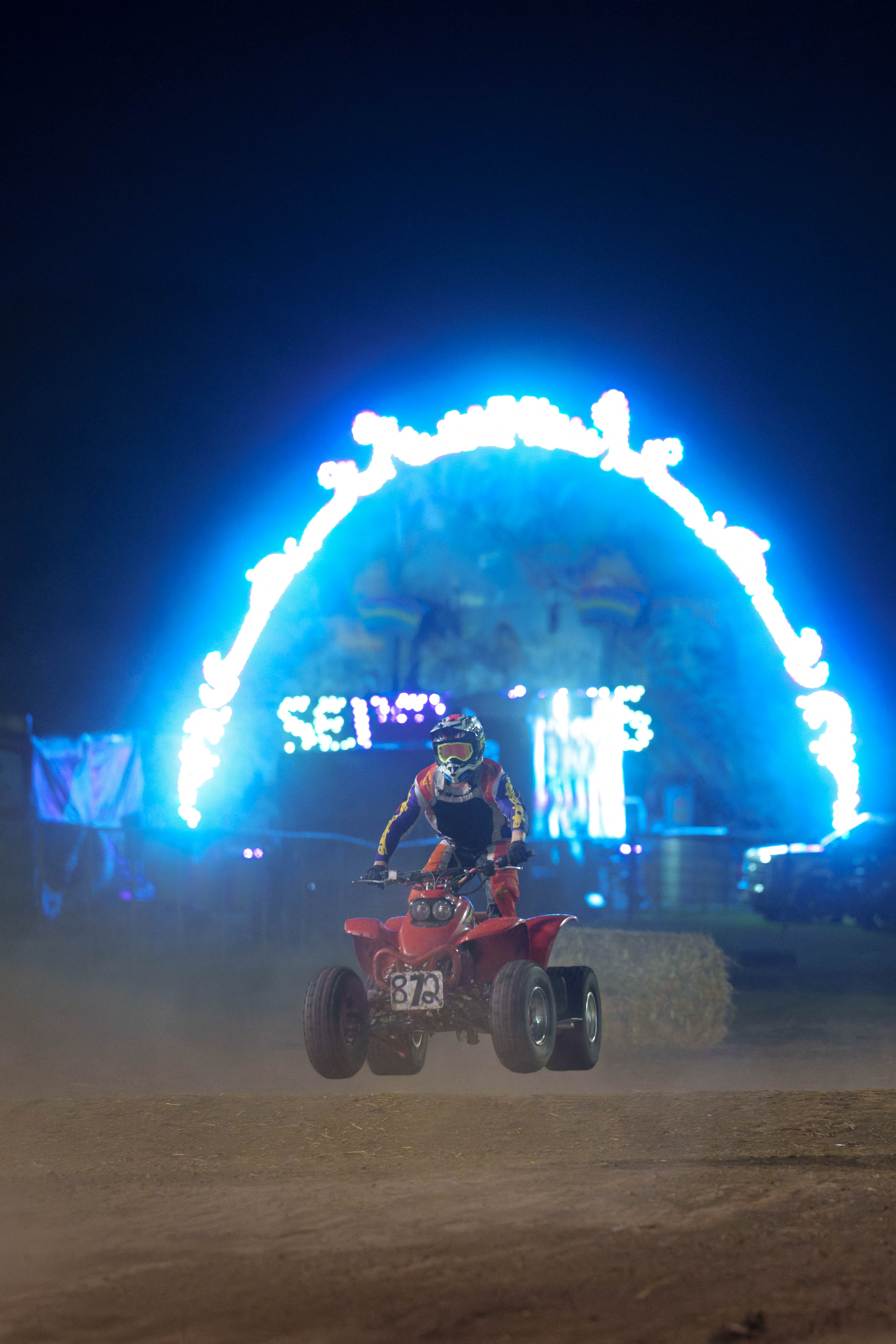 SWIRA dirt bike and atv races at the Green County Fair in Monroe, Wisconsin on July 17th, 2025. Photography by Ross Harried for Second Crop Sports.