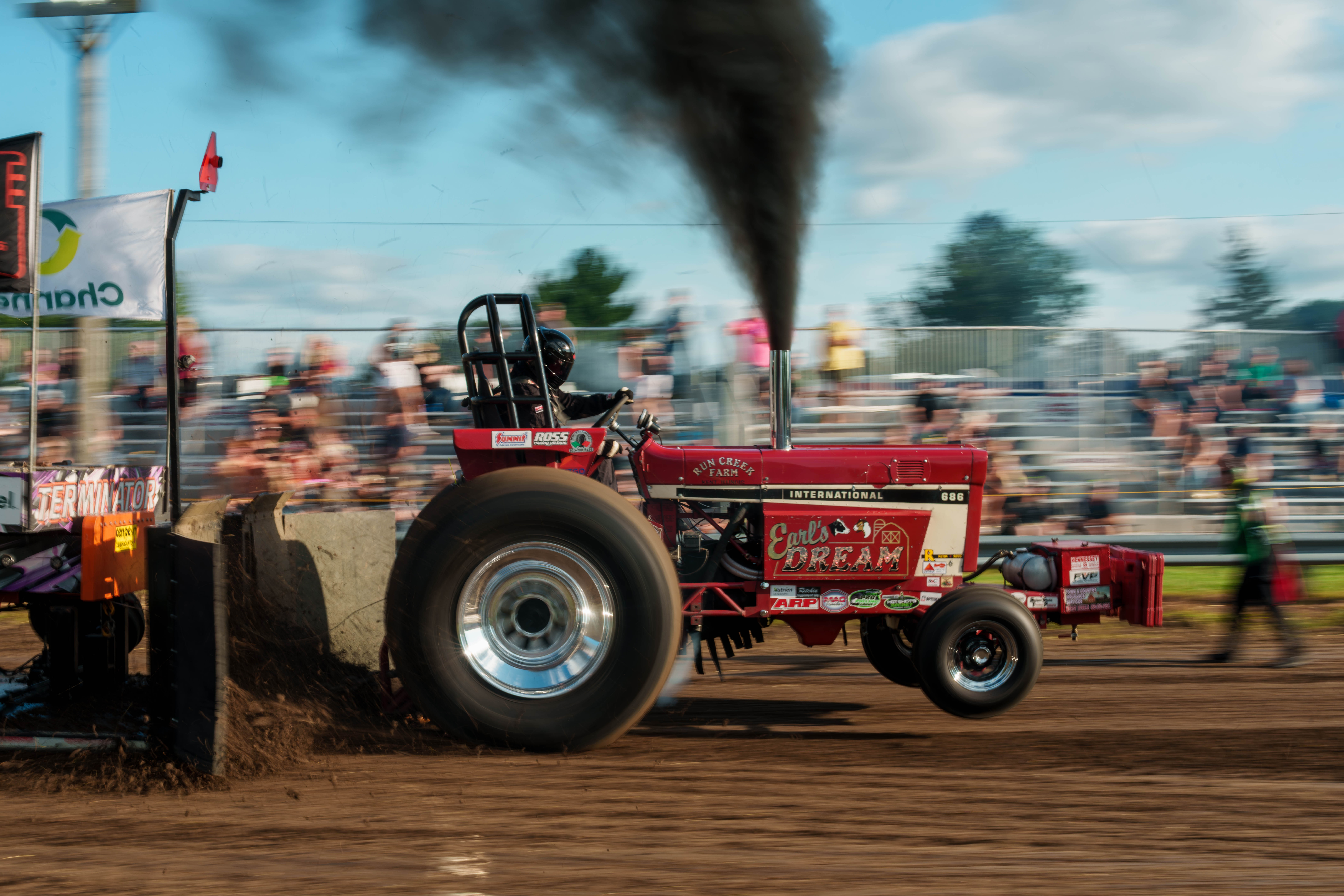 Badger State Tractor Pull at the Green County Fair in Monroe, Wisconsin on July 18th, 2025. Photography by Ross Harried for Second Crop Sports.