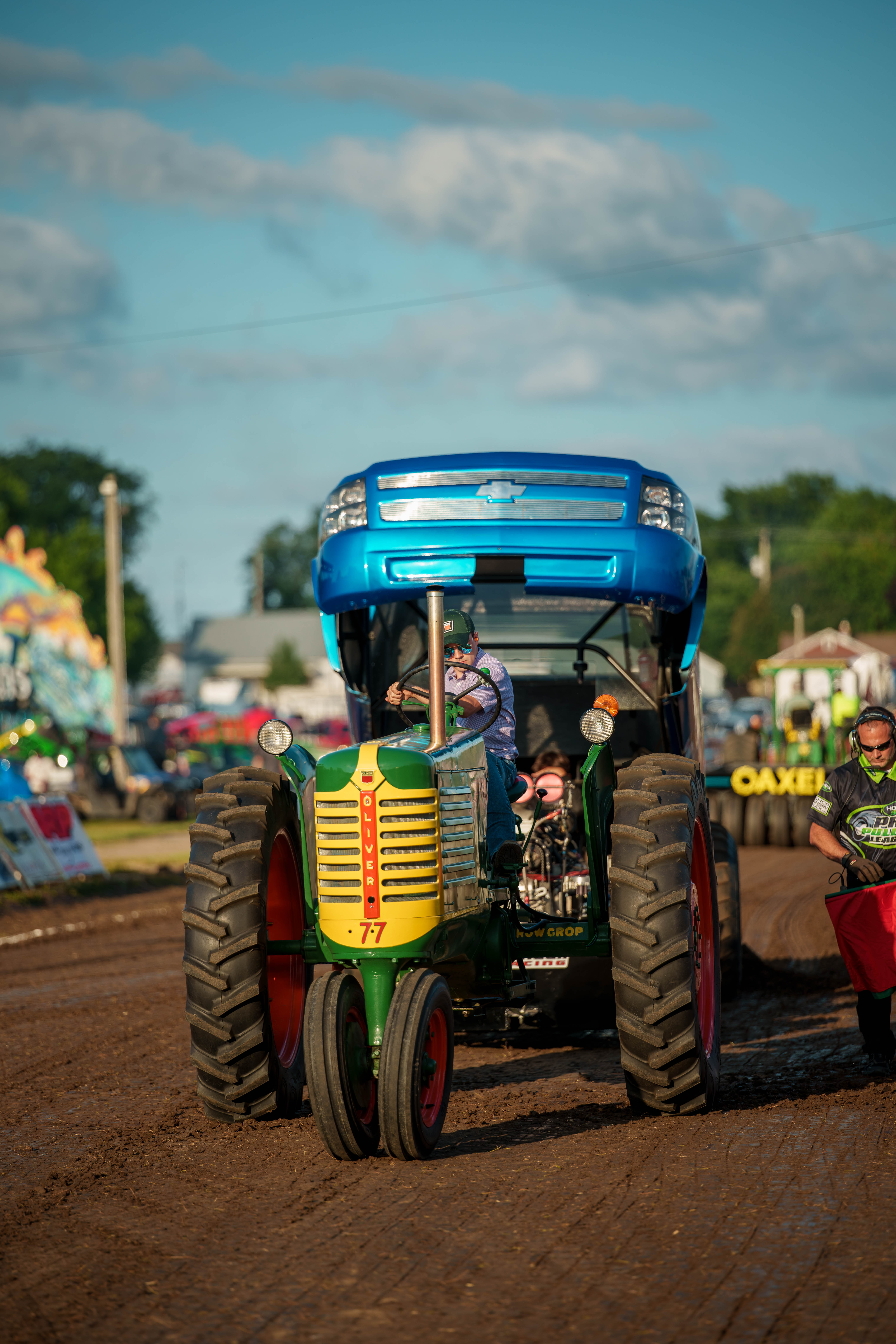 Badger State Tractor Pull at the Green County Fair in Monroe, Wisconsin on July 18th, 2025. Photography by Ross Harried for Second Crop Sports.