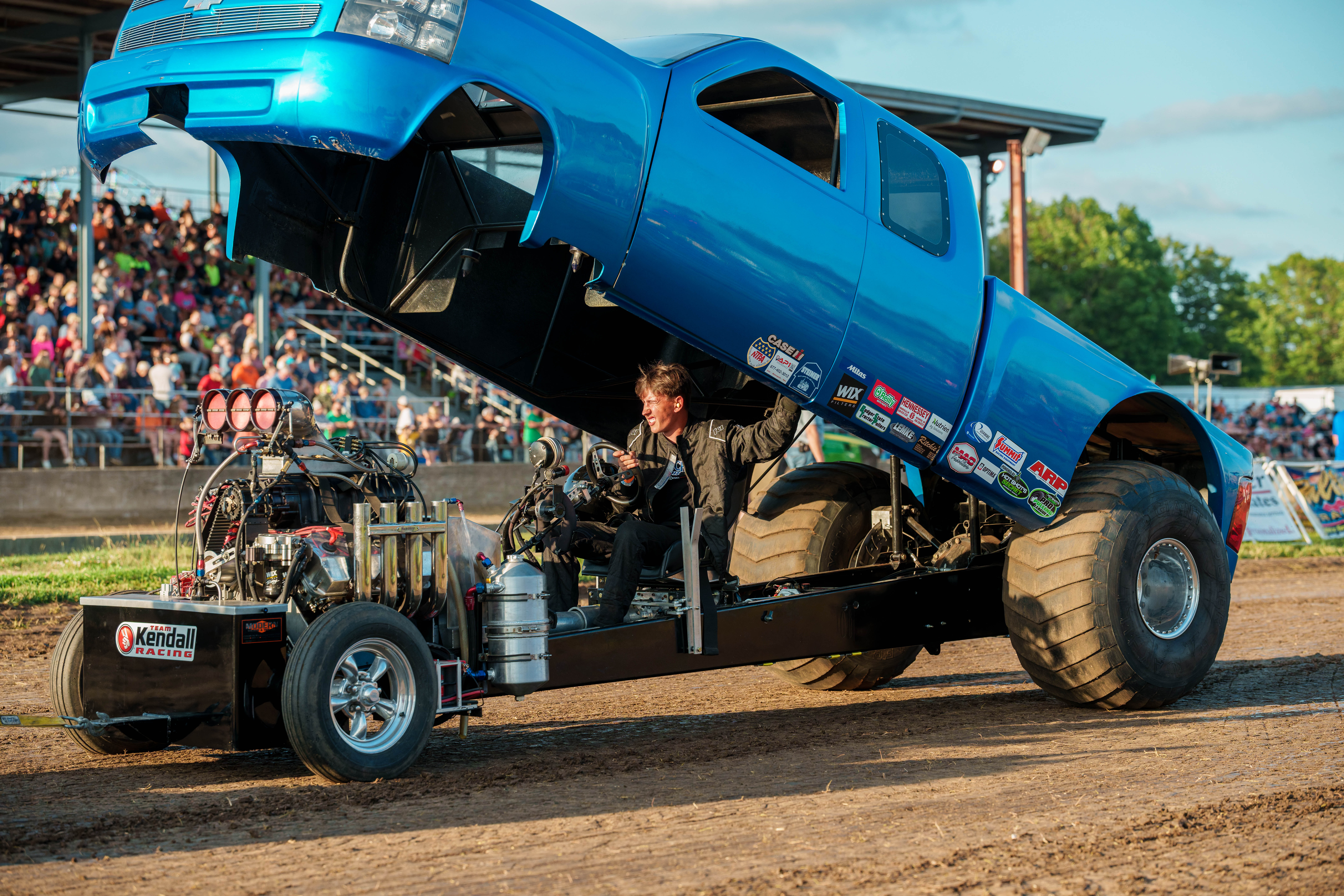 Badger State Tractor Pull at the Green County Fair in Monroe, Wisconsin on July 18th, 2025. Photography by Ross Harried for Second Crop Sports.