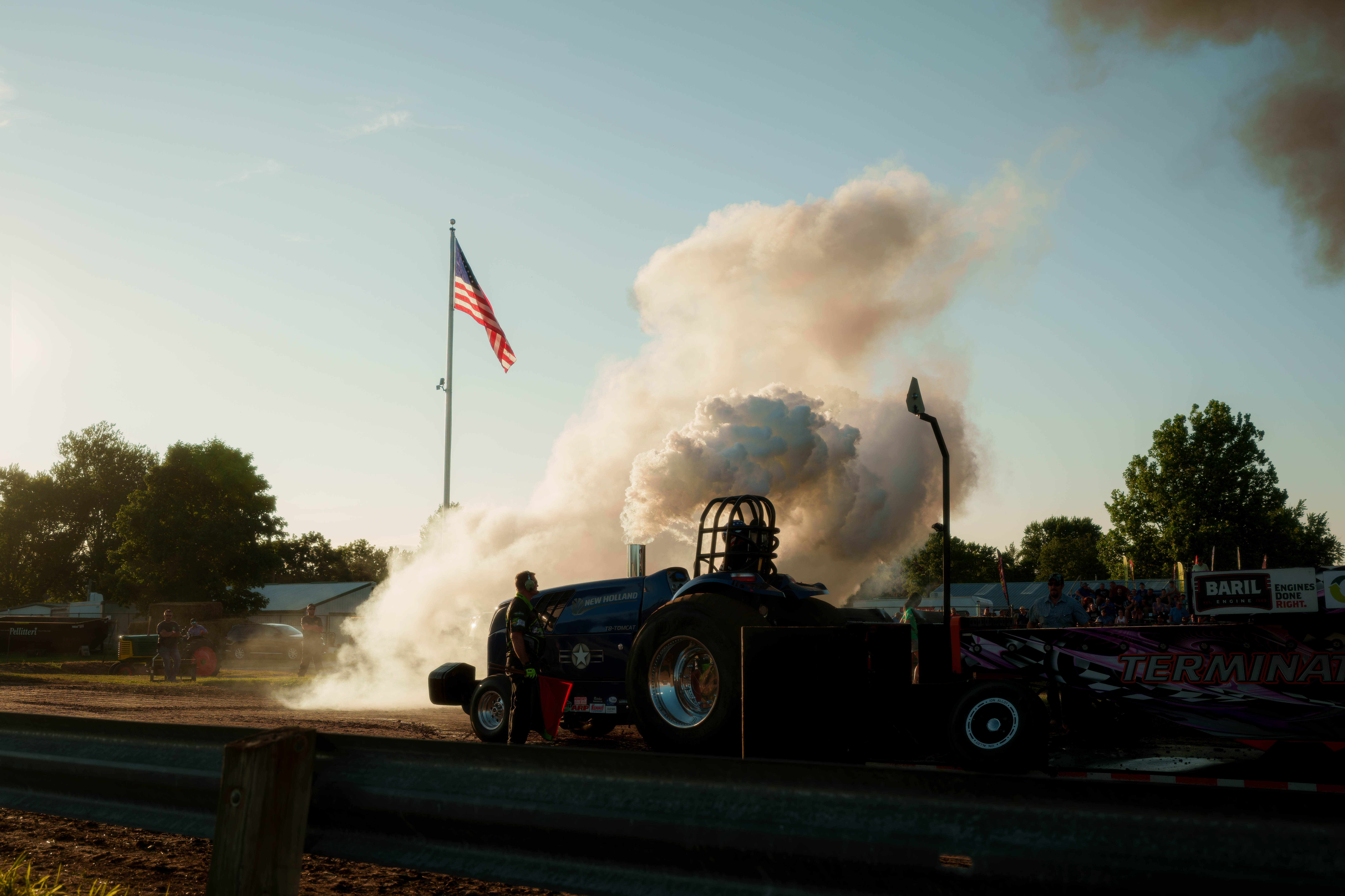 Badger State Tractor Pull at the Green County Fair in Monroe, Wisconsin on July 18th, 2025. Photography by Ross Harried for Second Crop Sports.