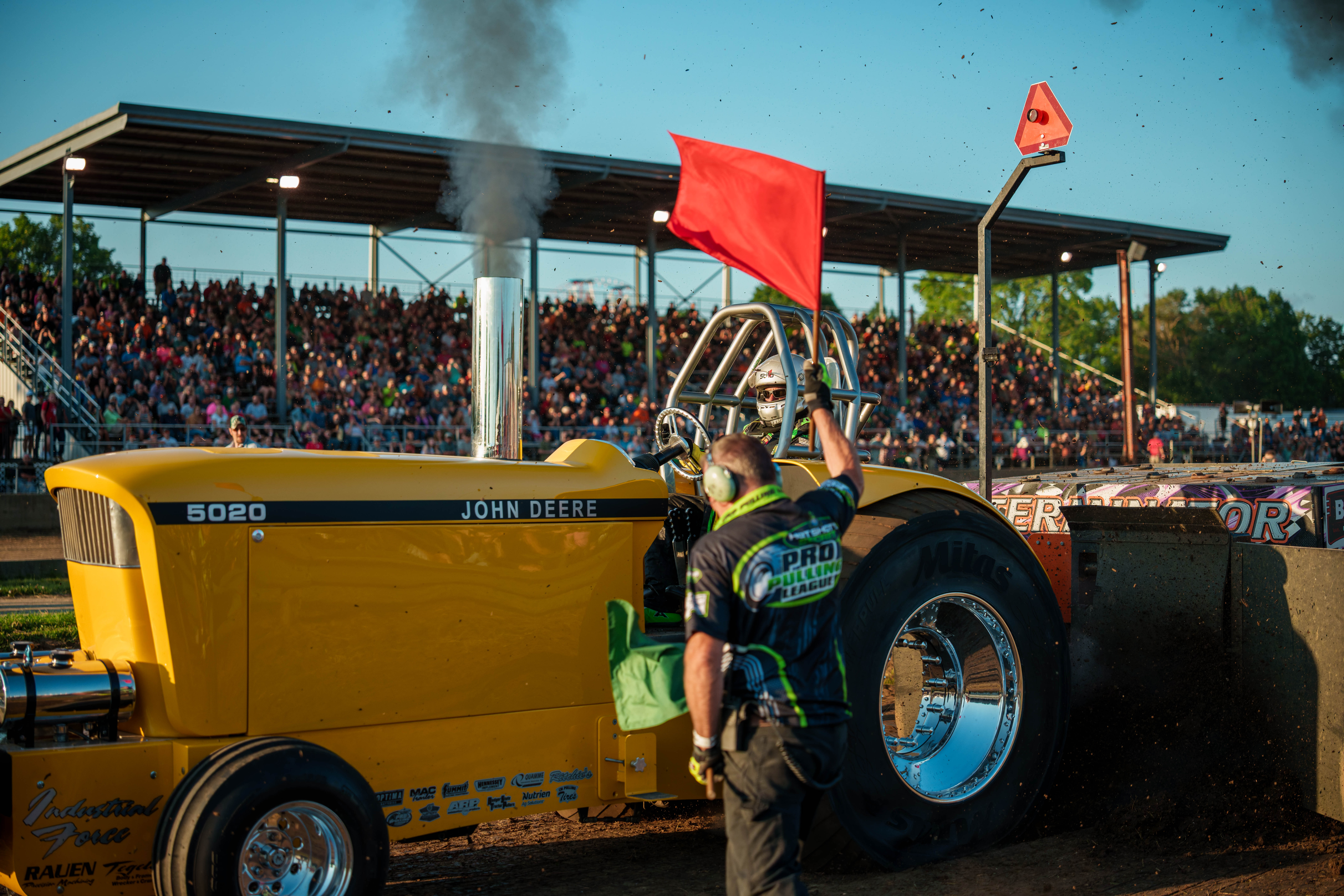 Badger State Tractor Pull at the Green County Fair in Monroe, Wisconsin on July 18th, 2025. Photography by Ross Harried for Second Crop Sports.