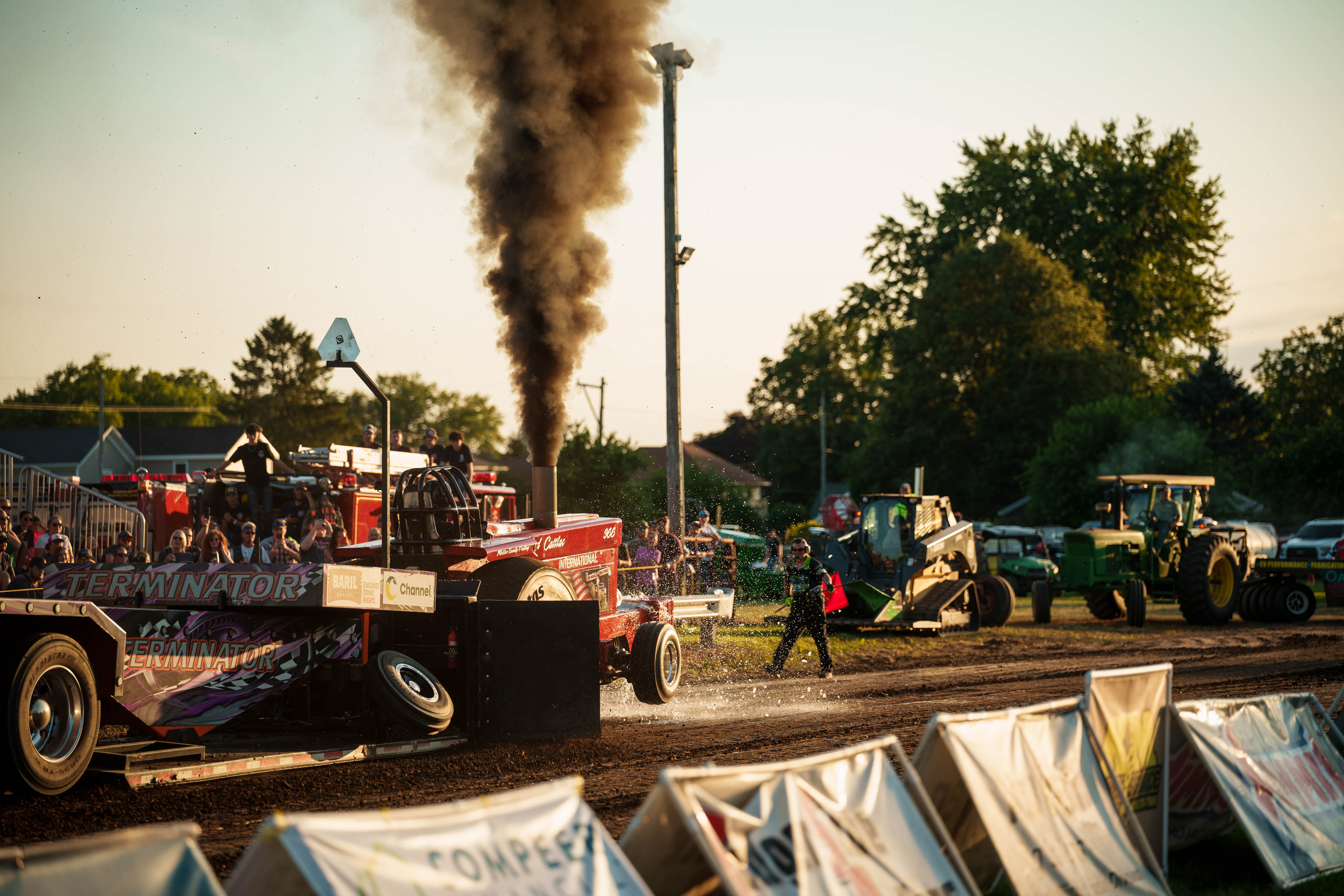 Badger State Tractor Pull at the Green County Fair in Monroe, Wisconsin on July 18th, 2025. Photography by Ross Harried for Second Crop Sports.