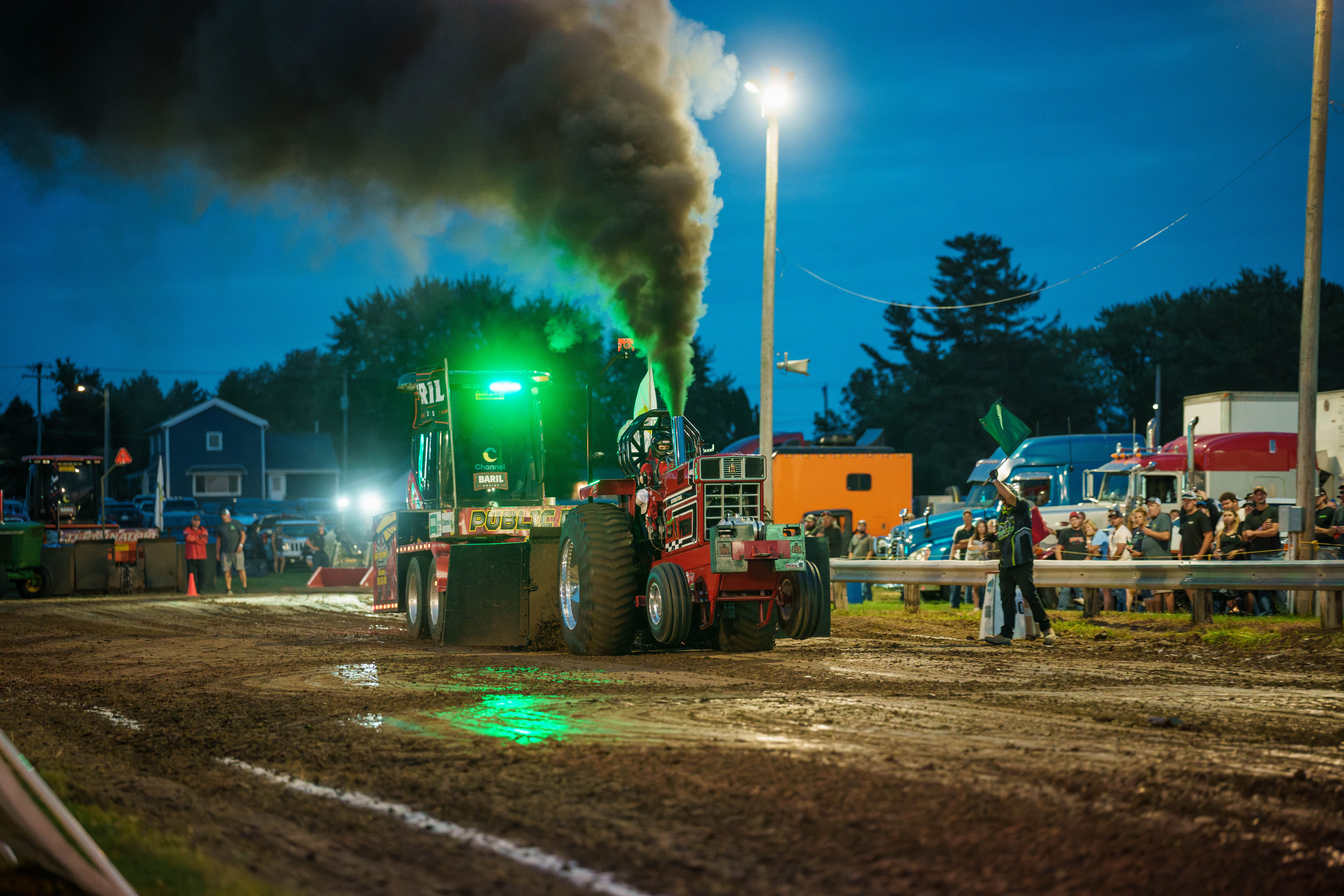 Badger State Tractor Pull at the Green County Fair in Monroe, Wisconsin on July 18th, 2025. Photography by Ross Harried for Second Crop Sports.