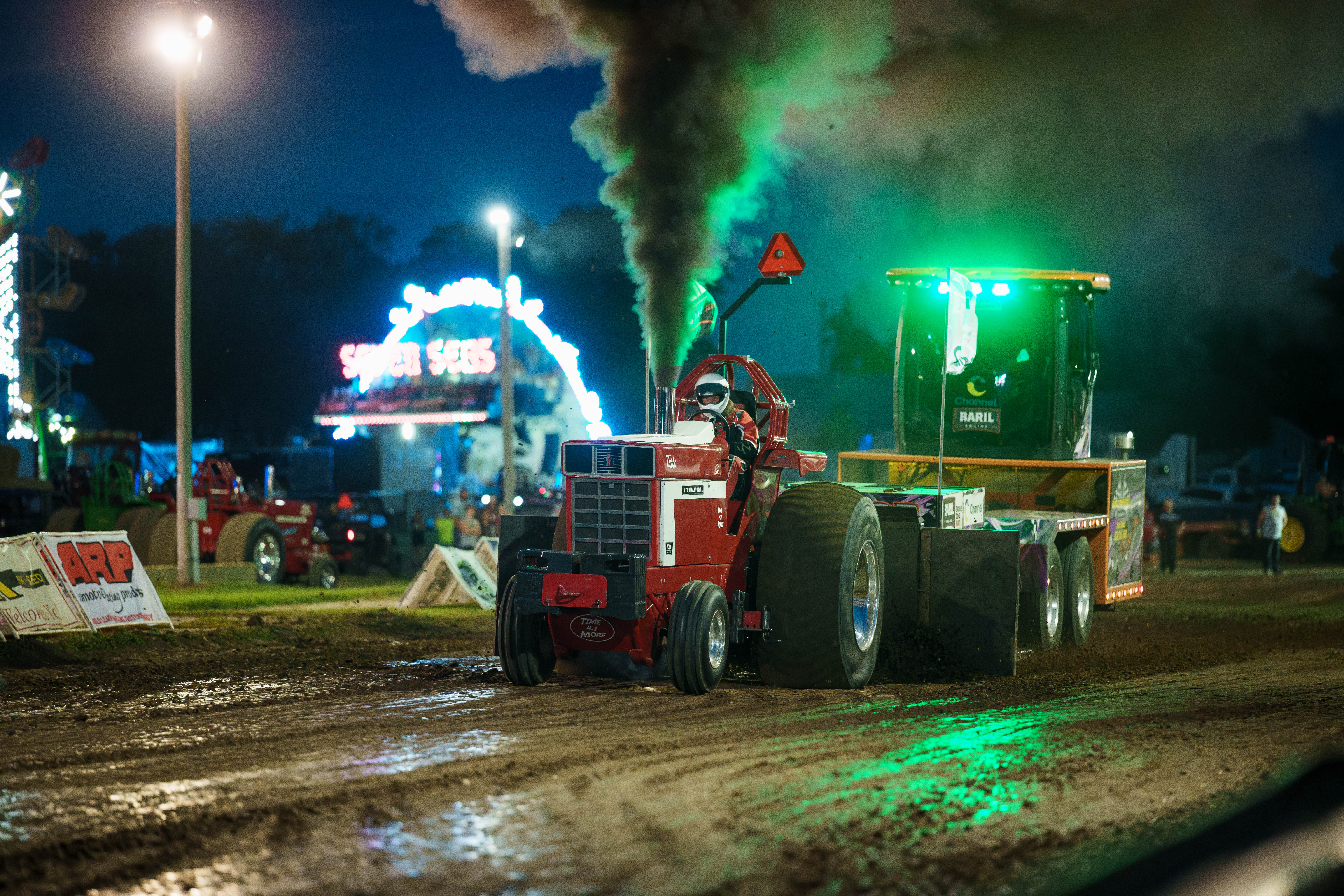 Badger State Tractor Pull at the Green County Fair in Monroe, Wisconsin on July 18th, 2025. Photography by Ross Harried for Second Crop Sports.