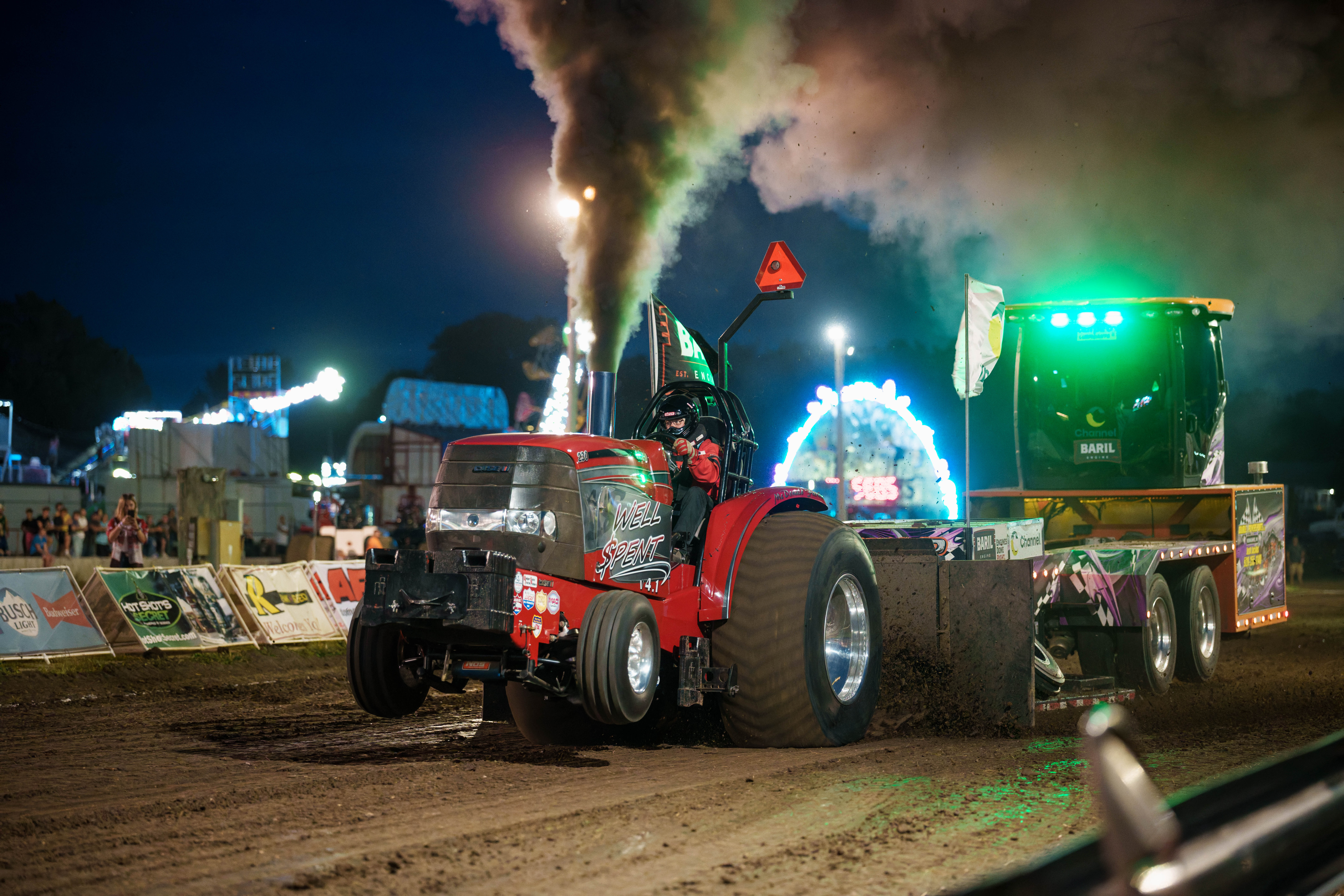 Badger State Tractor Pull at the Green County Fair in Monroe, Wisconsin on July 18th, 2025. Photography by Ross Harried for Second Crop Sports.