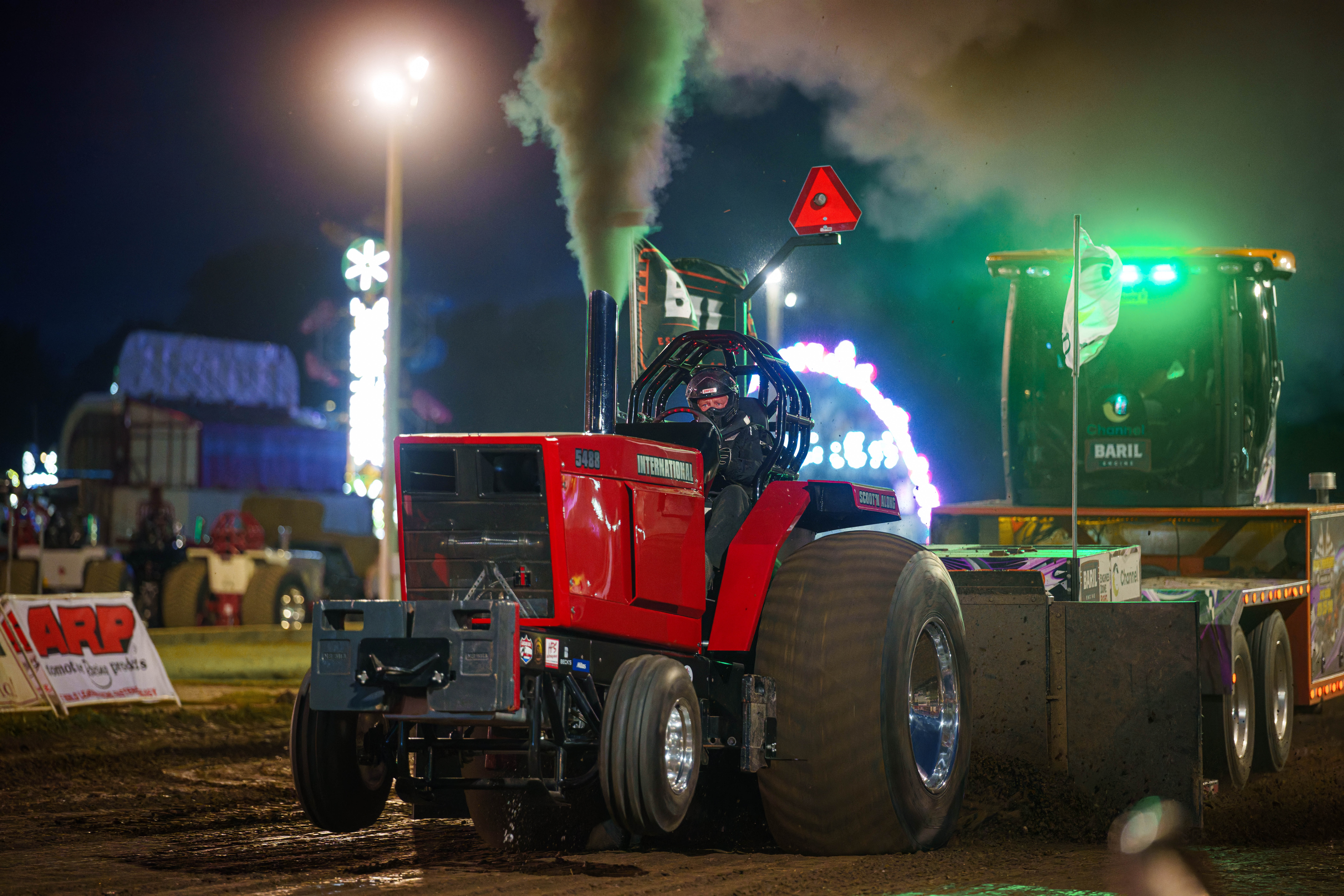 Badger State Tractor Pull at the Green County Fair in Monroe, Wisconsin on July 18th, 2025. Photography by Ross Harried for Second Crop Sports.