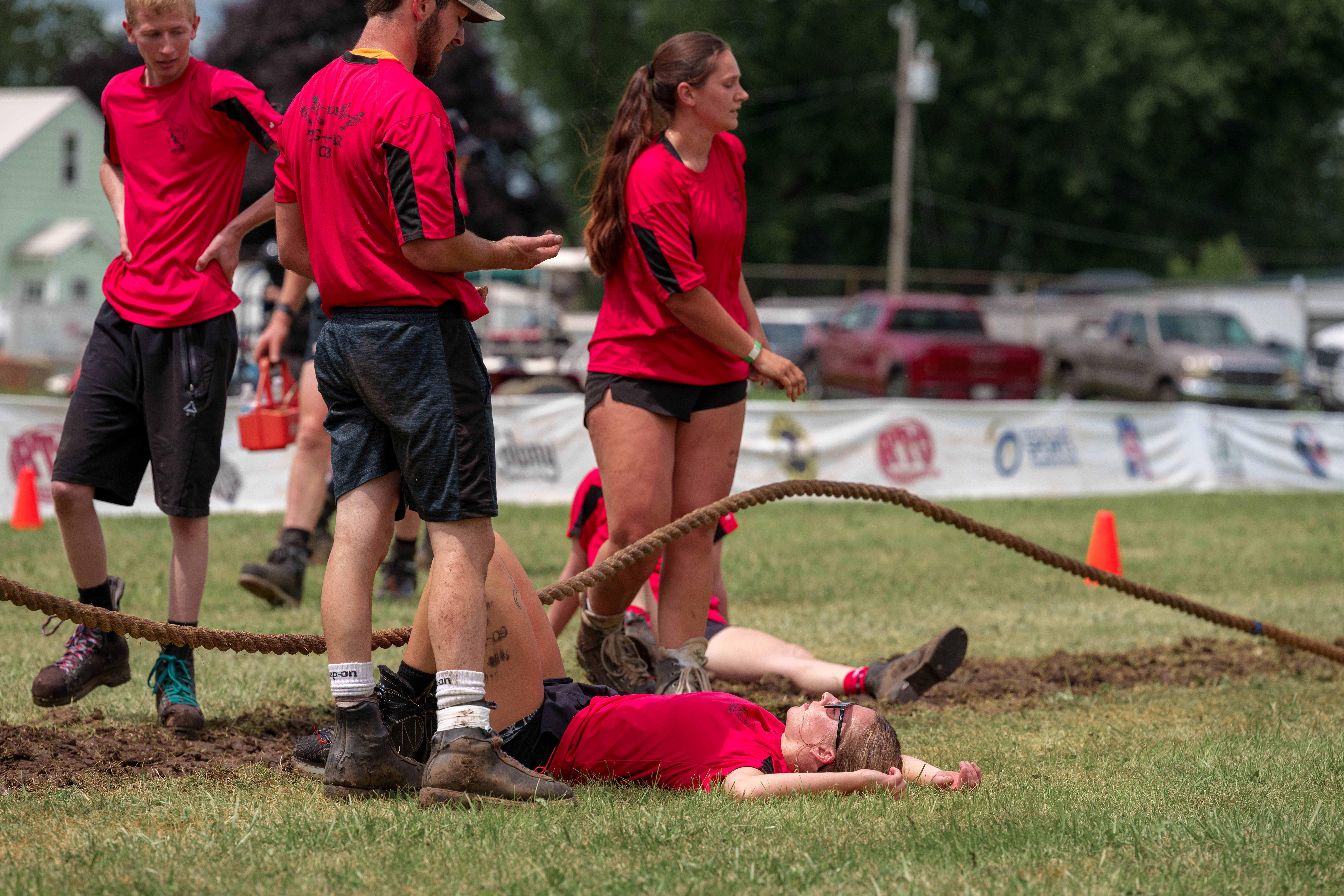 Tug of war at the Green County Fair in Monroe, Wisconsin on July 19th, 2025. Photography by Ross Harried for Second Crop Sports.