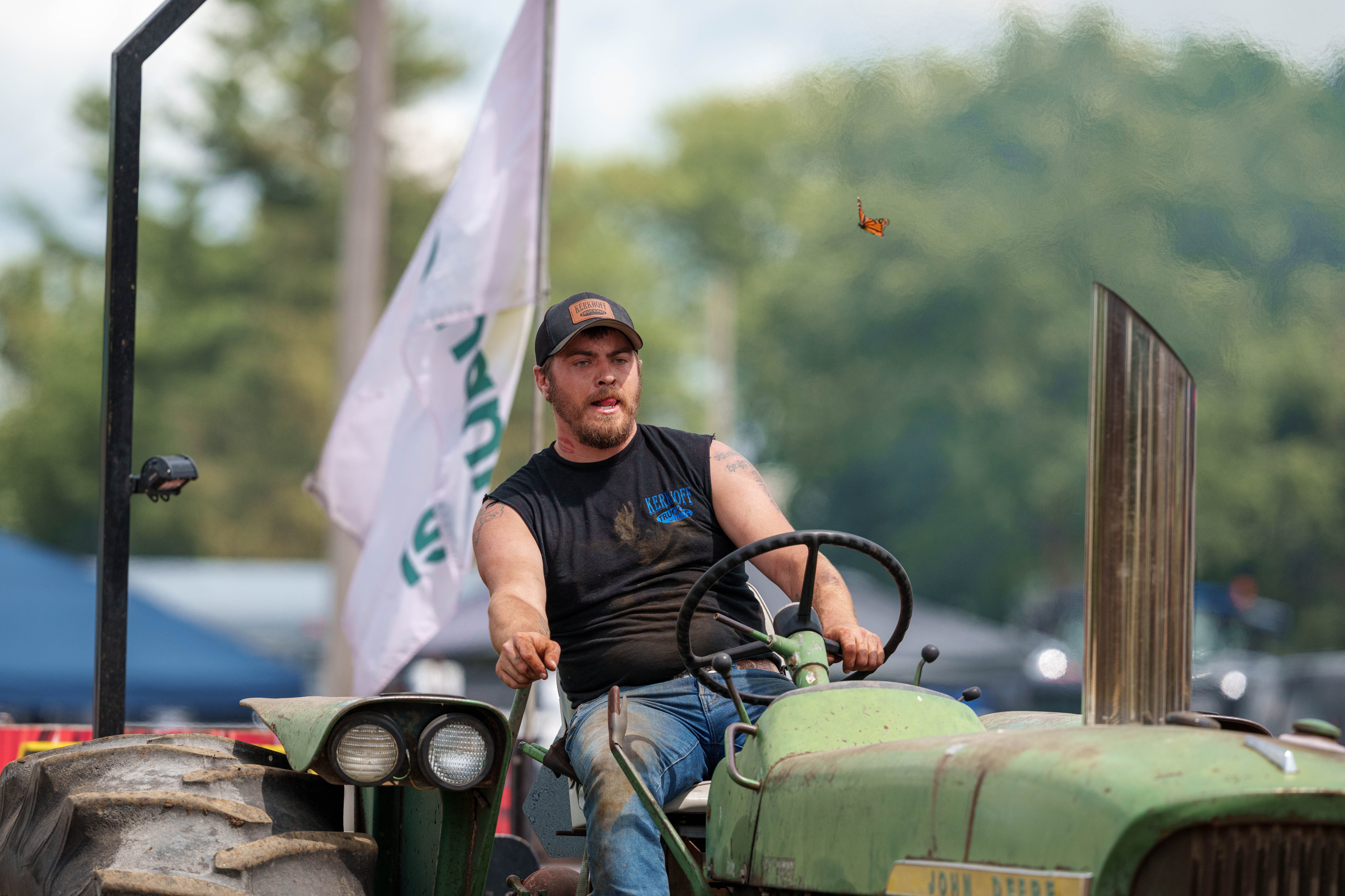 Local lawn and tractor pull at the Green County Fair in Monroe, Wisconsin on July 19th, 2025. Photography by Ross Harried for Second Crop Sports.