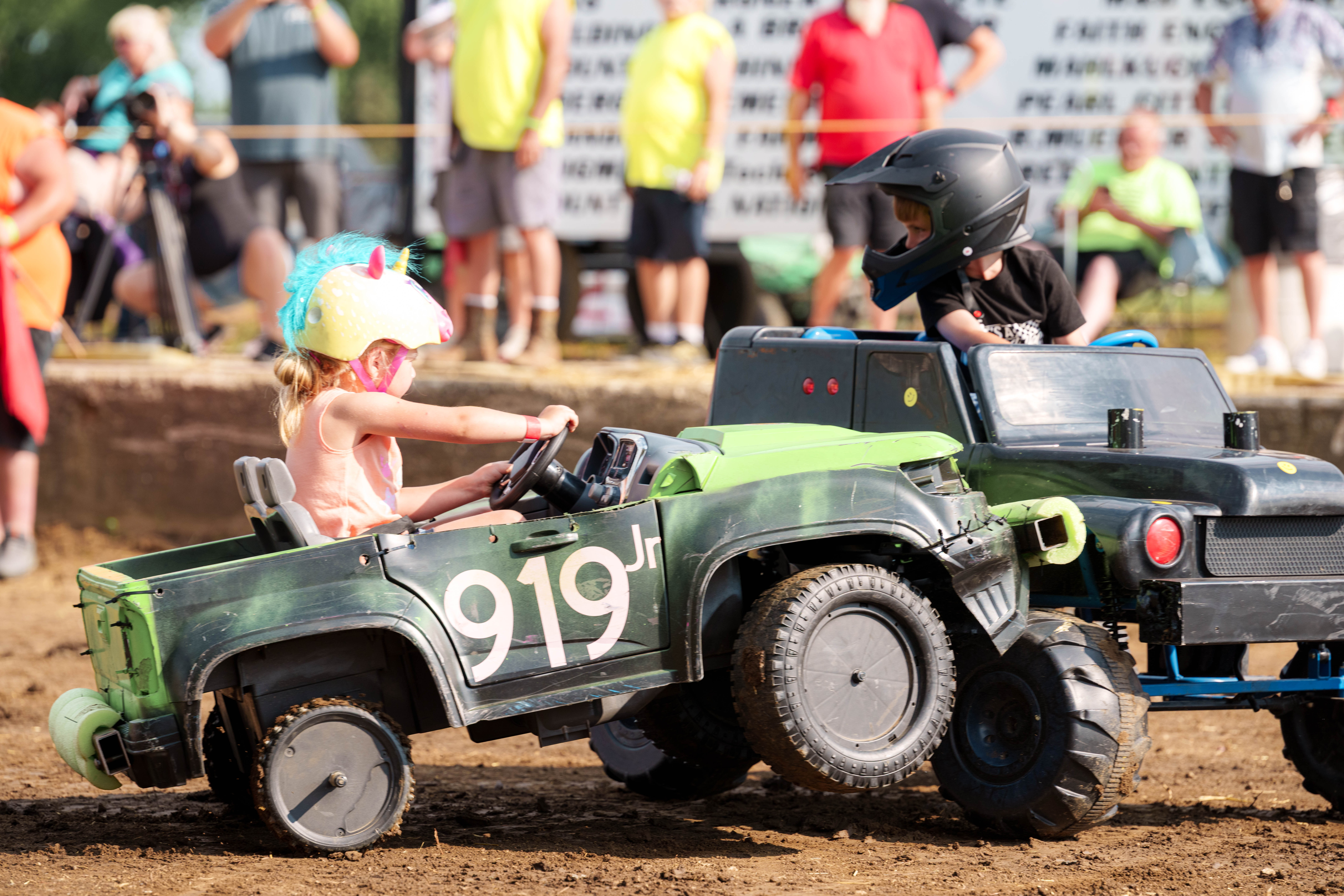 Demolition Derby at the Green County Fair in Monroe, Wisconsin on July 19th, 2025. Photography by Ross Harried for Second Crop Sports.