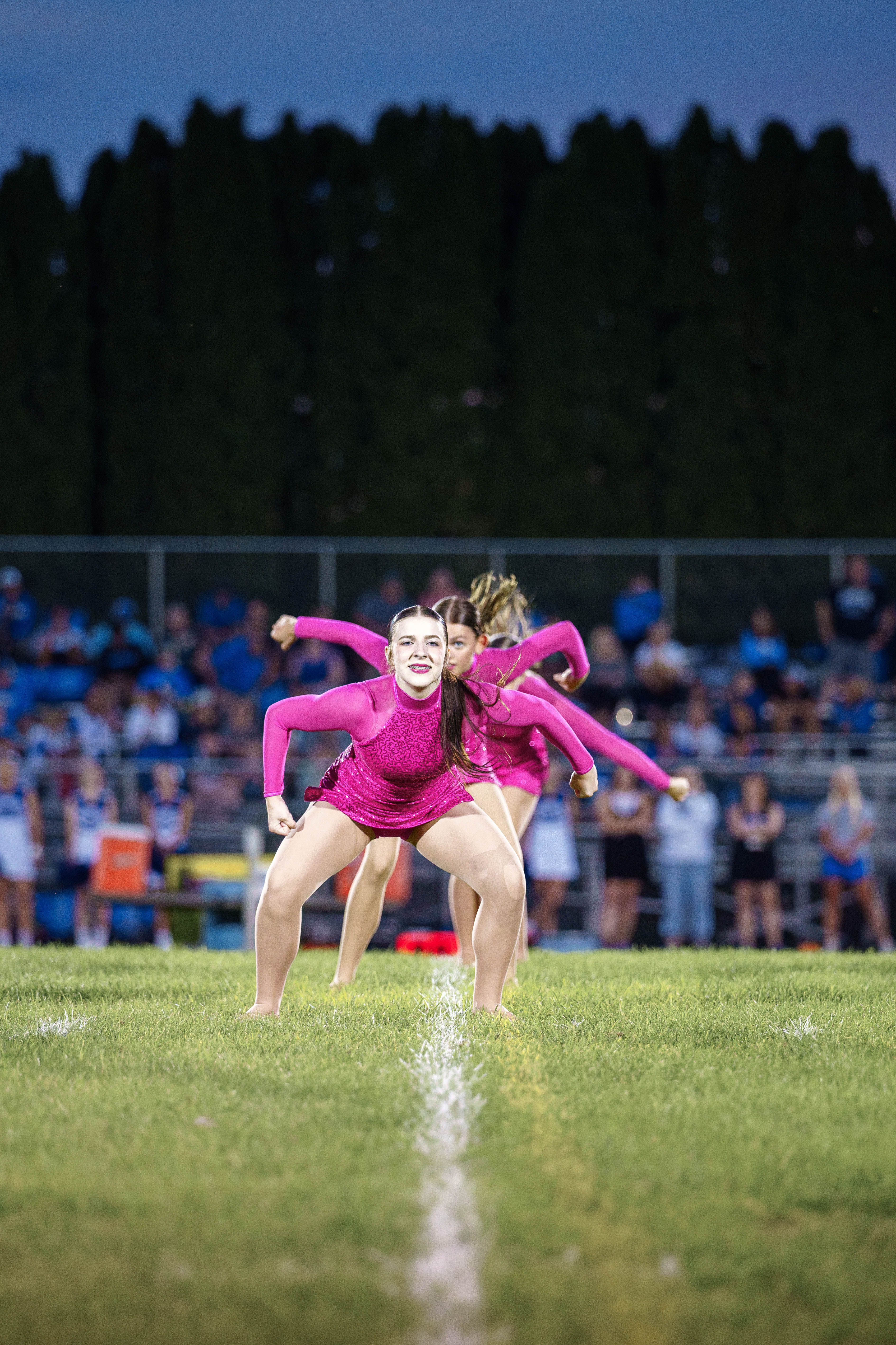 The Monroe Cheesemakers host the Lodi Blue Devils in a high school football game at Monroe High School in Monroe, Wisconsin, on August 22, 2025. Lodi defeated Monroe 21–14. Photography by Ross Harried for Second Crop Sports.