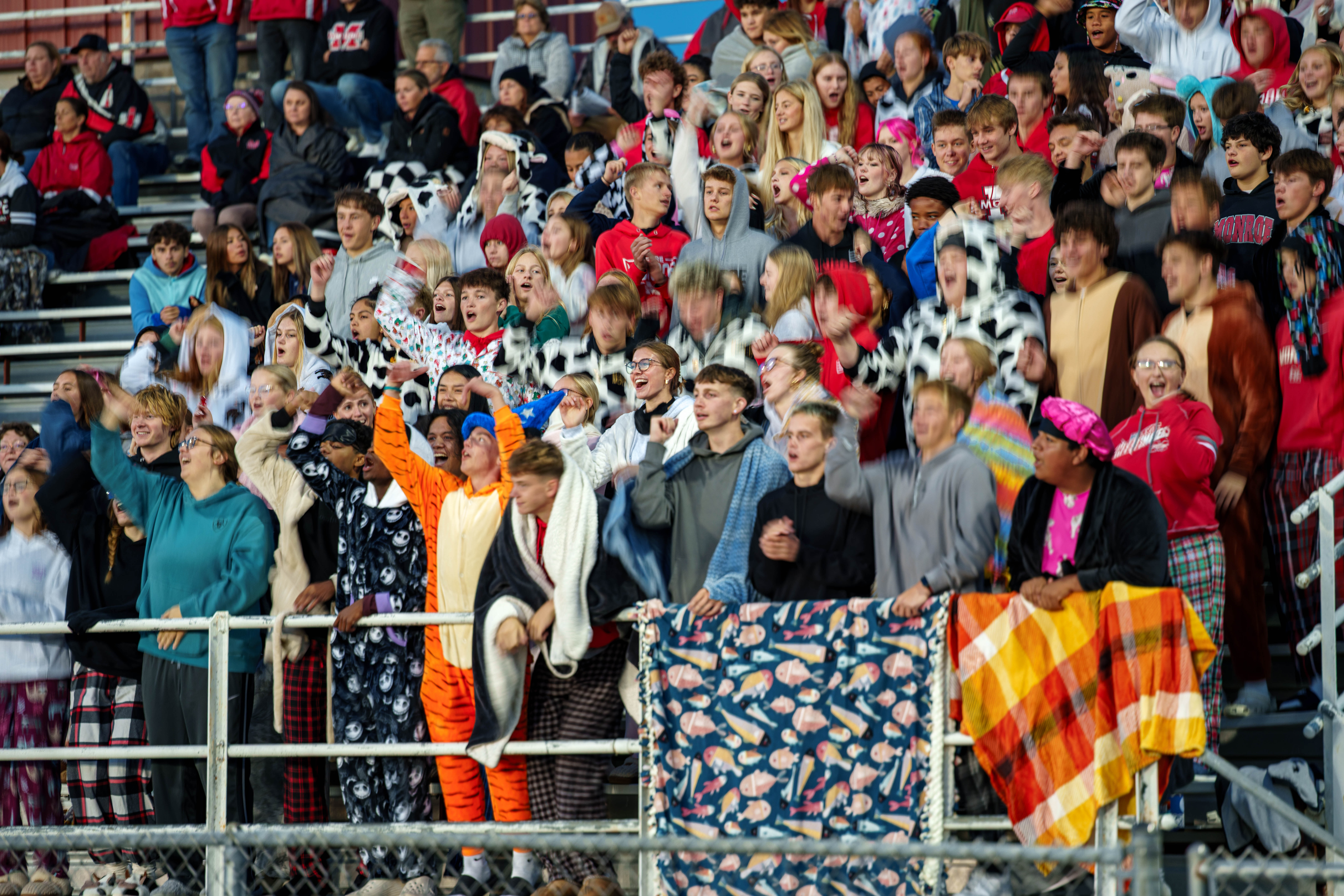 MONROE, WI – SEPTEMBER 5: A high school football game between the Monroe Cheesemakers and the Jefferson Eagles at the Monroe High School in Monroe, Wisconsin. Photography by Ross Harried for Second Crop Sports.